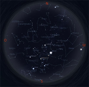 Sternenhimmel im Januar Sternenhimmel im Januar