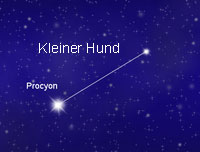 Sternbild kleiner Hund