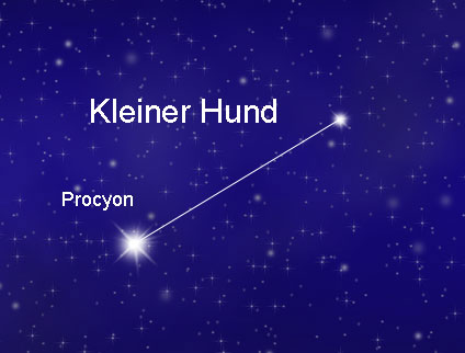kleiner-hund Sternbild kleiner Hund